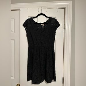 Monteau Black Mini Dress, Size L